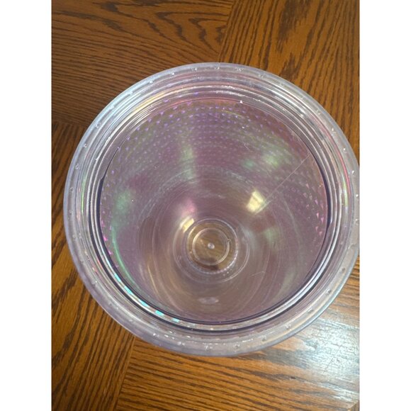 2021 Starbucks Iridescent Studded Tumbler Green Straw 24oz Acrylic Cup - Picture 9 of 10